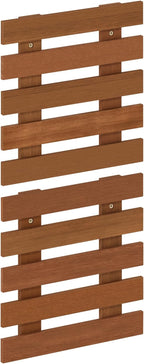 Furinno TIOMAN Outdoor Vertical Wall Planter, Set of 2 Wooden Hanging Planters, for Indoor, Outdoor Plants, Balcony, Patio, Natural
