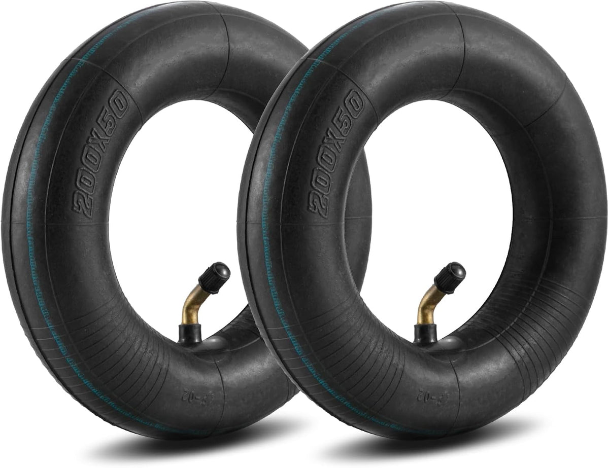200x50" Inner Tubes, 2 Pack Heavy Duty Replacement Electric Scooter Tire Inner Tube Compatible with Razor E100, E150, E200, Power Core E100, Dune Buggy, ePunk, Crazy Cart, PowerRider 360, eSpark
