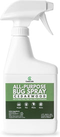 Cedarcide All-Purpose Bug Spray | Kill and Control Mosquitos, Fleas, Ticks, Ants | Made with Natural Essential Oils | Use on People, Pets & Kids (Cedarwood, Pint (16 Oz.))