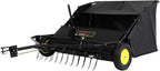 Brinly STS-42BHDK-A 42" Tow-Behind Lawn Sweeper with Dethatcher and Hamper Windscreen
