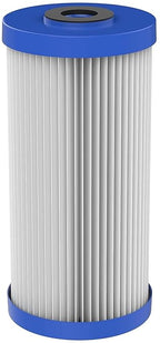 Pentair Pentek R50-BB Big Blue Sediment Water Filter, 10-Inch, Whole House Pleated Polyester Filter Cartridge, 10" x 4.5", 50 Micron, Pack of 2