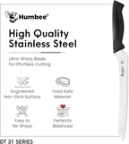 10-Inch Offset Serrated Bread Knife, Premium High Carbon Stainless Steel Blade Knife for Bread with Ergonomic Handle, NSF Certified, DT-31 Series, Black