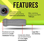 Flexzilla Garden Hose with SwivelGrip, 5/8 in. x 100 ft., Lightweight All-Weather Water Hose, Durable and Flexible, Leak-Free Connections