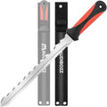 Insulation Knife - Sod Cutter Knife: stainless steel 11.14-Inch sharp blade, double side utility Lawn Repair Saw with Nylon Sheath