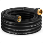 Garden Hose 25ft x 5/8", NON-EXPANDABLE Heavy Duty Premium Flexible Water Hose, No Kink, Leakproof, Lightweight Hybrid Hose with Male to Female Fittings for Household、Backyard