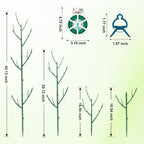 15 Pack Stackable Plant Support Stakes, Garden Trellis for Climbing Plants Indoor and Outdoor Use, Plant Accessories for Potted Plants Monstera, Plant Sticks for Climbing Plant Stems