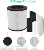 Tailulu Air Purifier Replacement Filter for D09 Air Cleaner, 3-in-1 True H13 HEPA Filter, 1 Pack