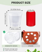homenote Clear Nursery Pots for Plants,4 Inch Plant Pot for Planting Plastic Seedling with Drainage Holes Seed Starter Flower High Transparency with 20 Labels (60 Pack)