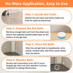 48 PCS Ant Killer Gel Bait Stations, Extra Strengthen Ant Bait Traps, Long-Lasting Effective Pest Gel for Carpenter Ants and Other Common Household Ants, No Mess Easy Use, Safe for Pets and Kids