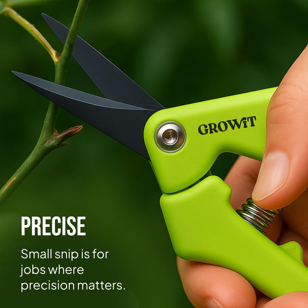 2-Pack Stainless Steel Gardening Scissors, Pruning Shears and Clippers for Gardening
