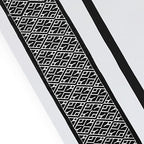 1000 TC Embroidered Duvet Cover King Size Set 100% Egyptian Cotton - Luxurious 1 Comforter Cover 2 Pillow Shams - 3 PC Quilt Cover Hotel Quality Long Staple Bedding (Silver & Black)