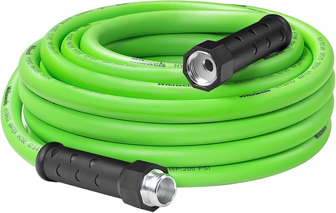 30 FT x 5/8″ Garden Hose, Lightweight Flexible Garden Water Hose with Swivel Handle, 200 PSI Working, 450 PSI Burst, Heavy Duty Water Hose for All-Weather Outdoor Use, G30GH06