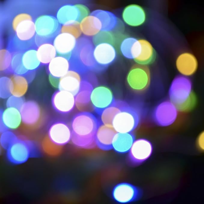 ANJAYLIA Fairy Lights, Multicolor 16.5Ft/5M 50leds Bright String Light Party Home Valentine's Day Festival Decorations Battery Operated Lights(RGB)