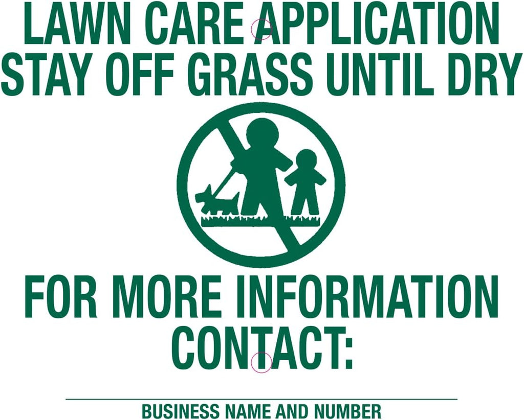 Lawn Treatment Application Stakes & Illinois Signs (Premium Style Stakes / 500 pc. Pack)