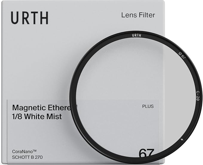 Urth 72mm Magnetic Ethereal White Mist ⅛ Diffusion Lens Filter (Plus) — Cinematic Effect, 20-Layer Nano-Coated Light Dispersing Particles