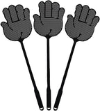 Fly Swatter Heavy Duty for Indoors – Hand-Shaped Flyswatter with Non-Slip Grip, Flexible 3-Pack Bug Swatters for Kitchen, Patio & Living Room