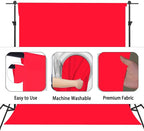 Red Photography Backdrop for Photoshoot, Photo Backdrop Curtain, Perfect Red Backdrops for Party Portrait Photoshoots Video Studio 5FTx7FT