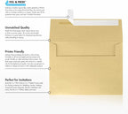 LUXPaper A7 Invitation Envelopes | Peel & Press | 5 1/4" x 7 1/4" | Blonde Metallic | 80lb. Text | 250 Qty