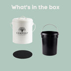 Perfnique 1.3 Gal Kitchen Compost Bin with Lid, Countertop Compost Caddy
