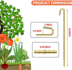 Landscape Stakes 9 Pack, 10 Inch Garden Landscape Anchoring Stakes for Terrace Board, Landscape Edging Coil, Grass Barrier, Bender Board, Weed Barrier Landscape Garden Inflatable Decor Fixing