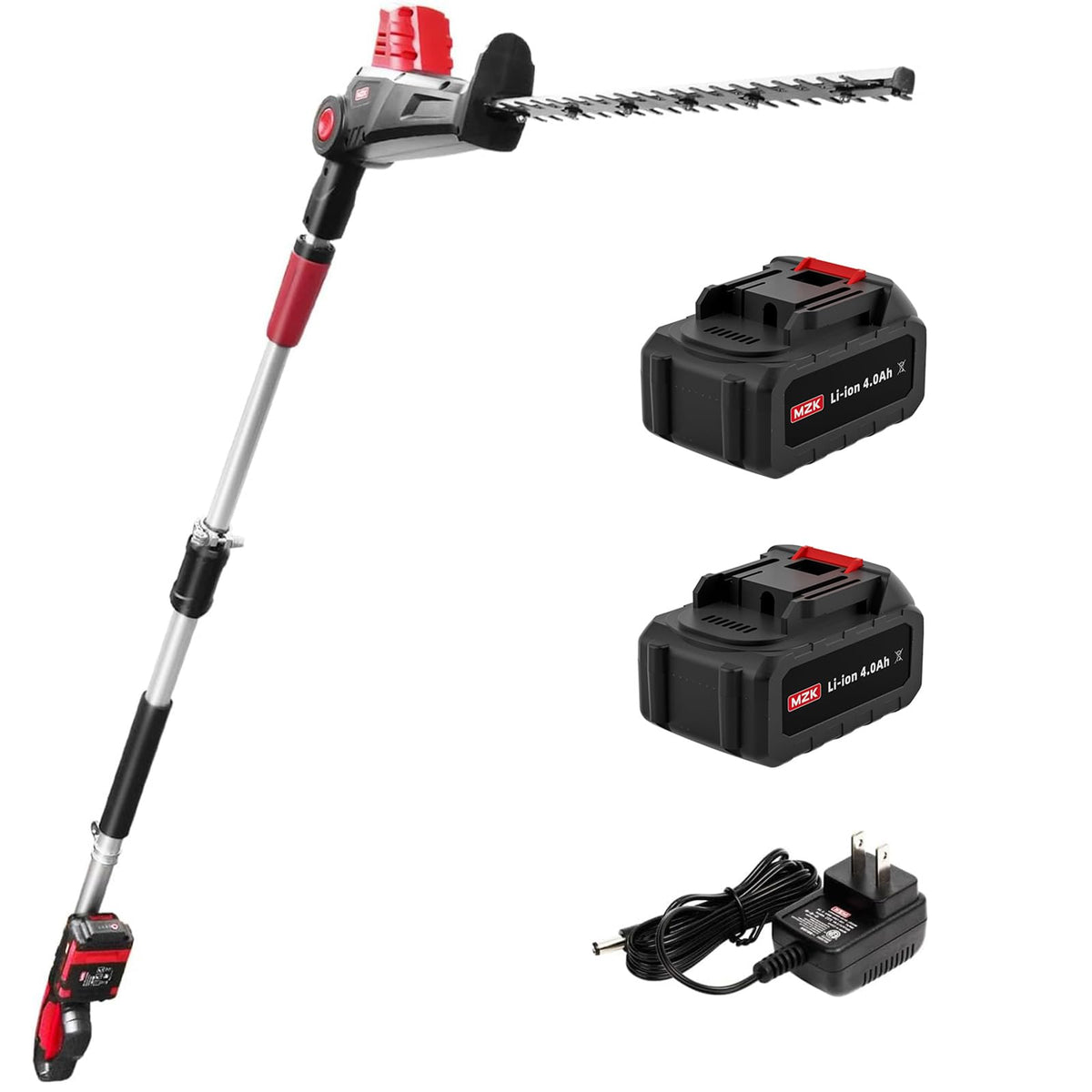 MZK 20V Cordless Hedge Trimmer, Bush & Shrub Cutter, 23-Inch Blade