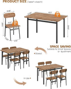 Hooseng Dining Room Table Set Dinner Table Set for 4 Breakfast Table Set for 4, Suitable Kitchen, Living Room, Breakfast, Small Spaces (1, Oval)