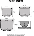 Kante 13",11",9" Dia Black Round Planters (Set of 3), Outdoor Indoor Modern Planter Pots, Lightweight, Weather Resistant, Seamless with Drainage Hole