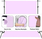 Light Purple Photography Backdrop for Photoshoot, Photo Backdrop Curtain, Perfect Light Purple Backdrops for Party Portrait Photoshoots Video Studio 5FTx7FT