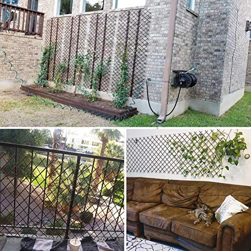 Expandable Garden Trellis Plant Support Willow Lattice Fence Panel for Climbing Plants Vine Ivy Rose Cucumbers Clematis 36X92 Inch