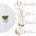 feedee Macrame Plant Hangers Indoor Macrame Hanging Planters for Indoor Plants, 6 Pack Hanging Plant Holders Indoor Hanging, Macromay Plant Hangers for Indoor Plant Hanger, Outdoor Flower Pots Holder