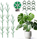 Monstera Plant Support Stakes, 8 Pack Stackable Garden Trellis Climbing Plant Support Structures with Extension Poles for Indoor Outdoor Potted (39.4''- 8 Pack)