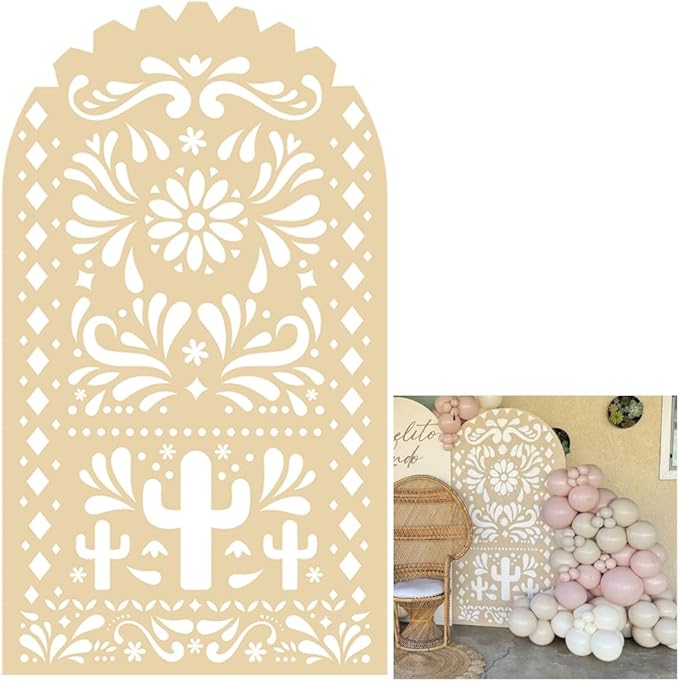 Mexico Theme Arch Stand Covers Fiesta Wedding Party Elastic Fabric Background Birthday Baptismx Baby Shower Decor Props (67x150cm(2.2x5ft),G-3739)