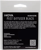 Hoya 77mm Mist Filter Black Diffuser No. 0.5 - Black Mist Filter for Camera Lenses - Soft Diffusion Effect for Portrait Photography & Cinematic Look, Reduces Contrast & Softens Wrinkles