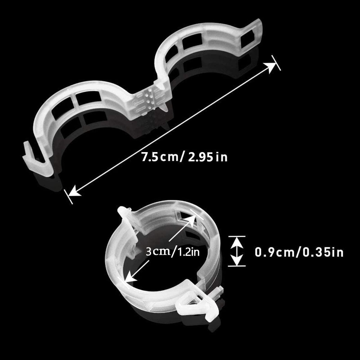 200 Pcs Plastic Trellis Plant Support Clips for Support, Grape and Tomato Vine, Vegetables Plants, Garden Clips to Grow Upright Makes Plants Healthier