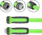 Fevone 3 ft x 5/8" Leader Hose for Hose Reel Connector, 150 PSI Heavy Duty Lead-In Hose with swivel handles and 3/4" Solid Aluminum Fittings