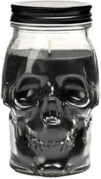 Gothic Skull Candle, Large Skull Candle Halloween Gothic Decorations for Home Table Bar Indoor Room,Scary Halloween Decorations Indoor Black