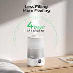 Homvana 3.6L Cool Mist Humidifiers for Bedroom, Large Room, Home, Whole House, Office, Living Room, 34H Top Fill Easy to Clean, Humidifier for Baby, Nursery, Infants, Kids, Toddlers, BPA-Free (White)