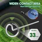 300pcs Landscape Fabric Pins, Bold 8 Gauge Galvanized Steel Garden Staples, Tent Stakes Landscape Fabric Staples Yard Stakes for Decoration Weed Barrier (6in X 300)
