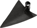 DOITOOL Triangle Hoe Steel Garden Digging Hoe for Weeding Planting Digging Soil, Gardening Hoe Hand Held Digging Hoe Garden Tool, 27X20cm (Silver Gray)