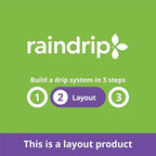 Raindrip R283DT 1/4-Inch Drip-A-Long® Dripline with 1/2 GPH Non-Pressure Compensating Emitters, 12-Inch Spacing, 50-Foot, for Drip Irrigation and Drip Irrigation Systems, Brown