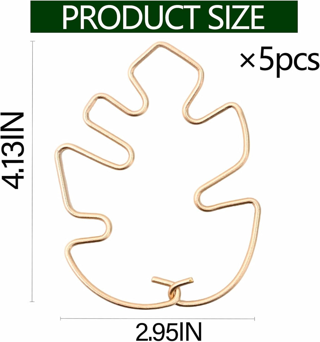 5Pcs Monstera Stem Support for Indoor Plants - 4.13 * 2.95 in- Durable Plant Support Stake Holder & Adjustable Clamp Kit for Monstera and Climbing Plants for Gardening Enthusiasts