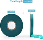 2 Pcs 150 Feet x 1/2" Wide Stretch Tie Tape Green Plant Garden Tie, Garden Vinyl Stake for Branches, Climbing Planters, Flowers
