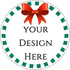 100-1000pcs Custom Stickers Merry Christmas Stickers Personalized Labels Adhesive Xmas Decorative Envelope Seals Stickers for Cards Gift Boxes(Round-9)