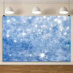 YongFoto Silver Blue Glitter Backdrop 10x7ft Silver Light Spots Blue Sequin Bokeh Photography Background Birthday Bridal Shower Wedding Photography Background Party Banner Portraits Photoshoot Props