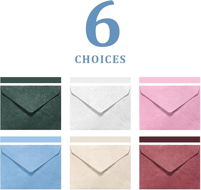 30 Pieces A6 Envelopes with 30 Seal Stickers, 6.32 x 4.45 inch Envelopes for 4 x 6 Wedding Invitation Cards, Greeting Cards, Graduation, Birthday Party Invitations, Blue.