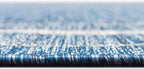 Unique Loom Outdoor Border Collection Area Rug - Soft Border (7' 10" Round, Blue/ Ivory)