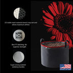 Grow Bag 10 Gallon, Planting Pots - Colorful Plant Grow Bags Pots Gardening Vegetable - Air Pruning Mesh Fabric Plant Container - (Black/Red)