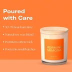 Homesick Scented Candles for Home (Morning Mimosa) - 7.5 oz Long-Lasting Natural Soy Wax Blend Jar Candle Gift for Women & Men for All Occasions, 30-35 Hours Burn Time - Notes of Orange Flower & Honey
