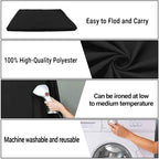10x10ft Big Black Screen Backdrops Solid Black Photo Backdrops for Photoshoot, Photography Background for Meeting Wall, Party, Videos
