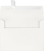 LUXPaper A7 Invitation Envelopes | Peel & Press | 5 1/4" x 7 1/4" | Natural White | 80lb. Text | 100% Cotton | 500 Qty